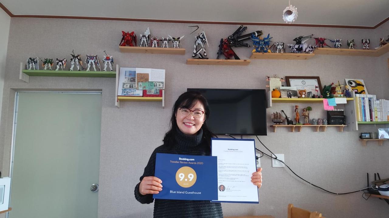 Blue Island Guesthouse Seogwipo Esterno foto